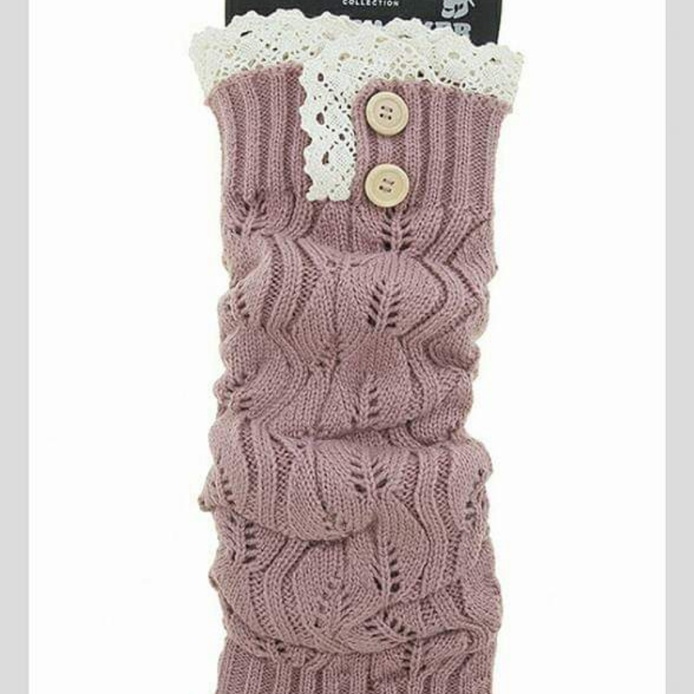 Dusty Rose Leg Warmers